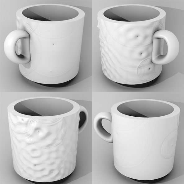 3d printed glazed ceramic cup
